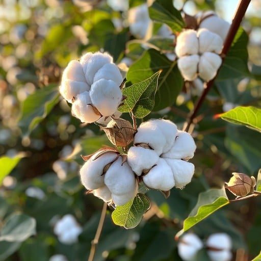 Macro photograph of Cotton fabric
